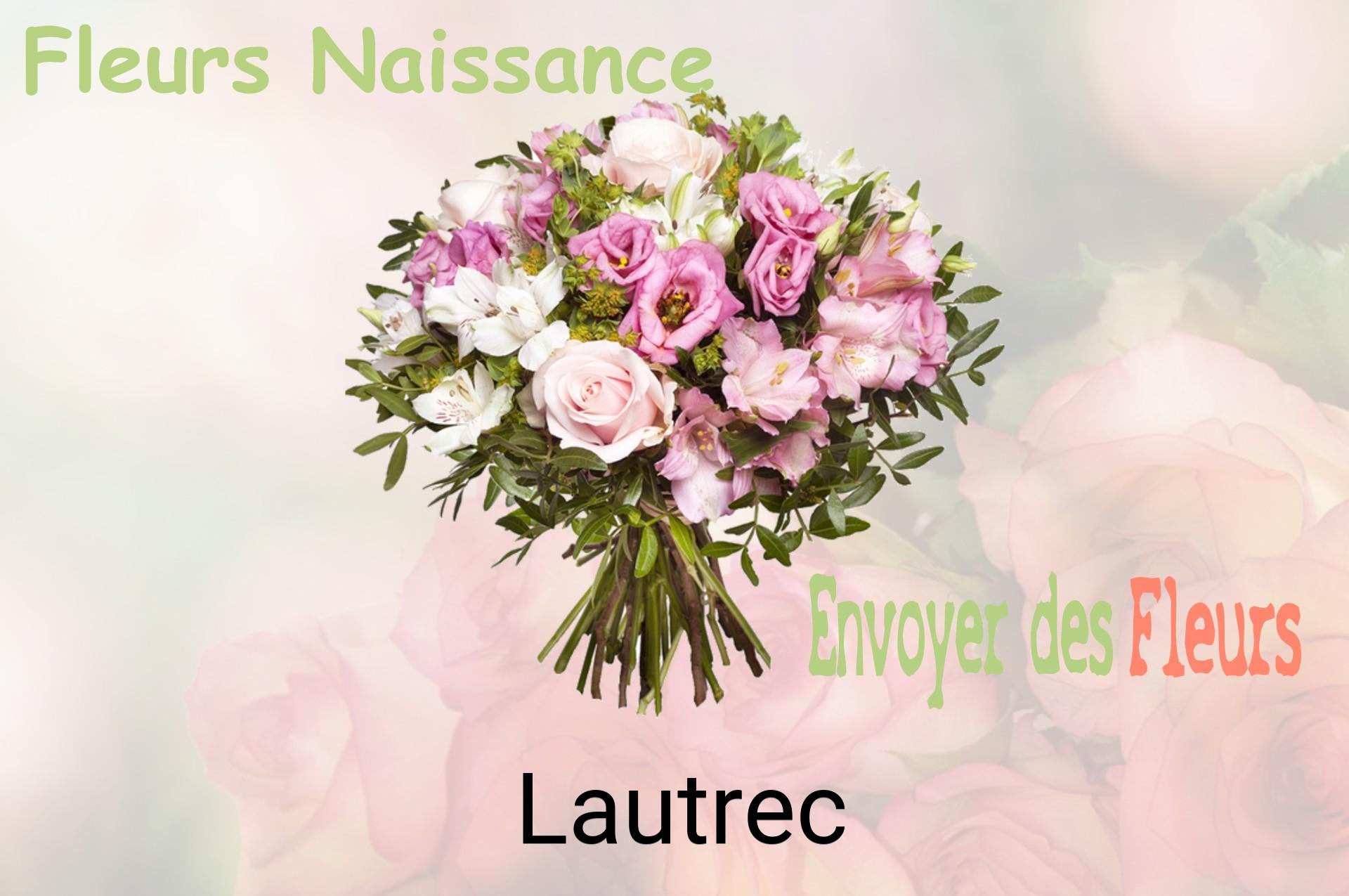 Bouquet de fleurs de naissance livré à Lautrec
